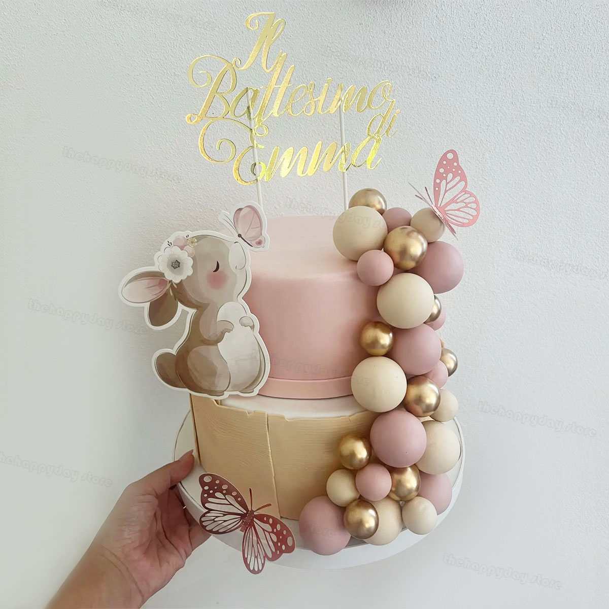 Baby Products Lotion - 1Set hiasan kue bola emas krim