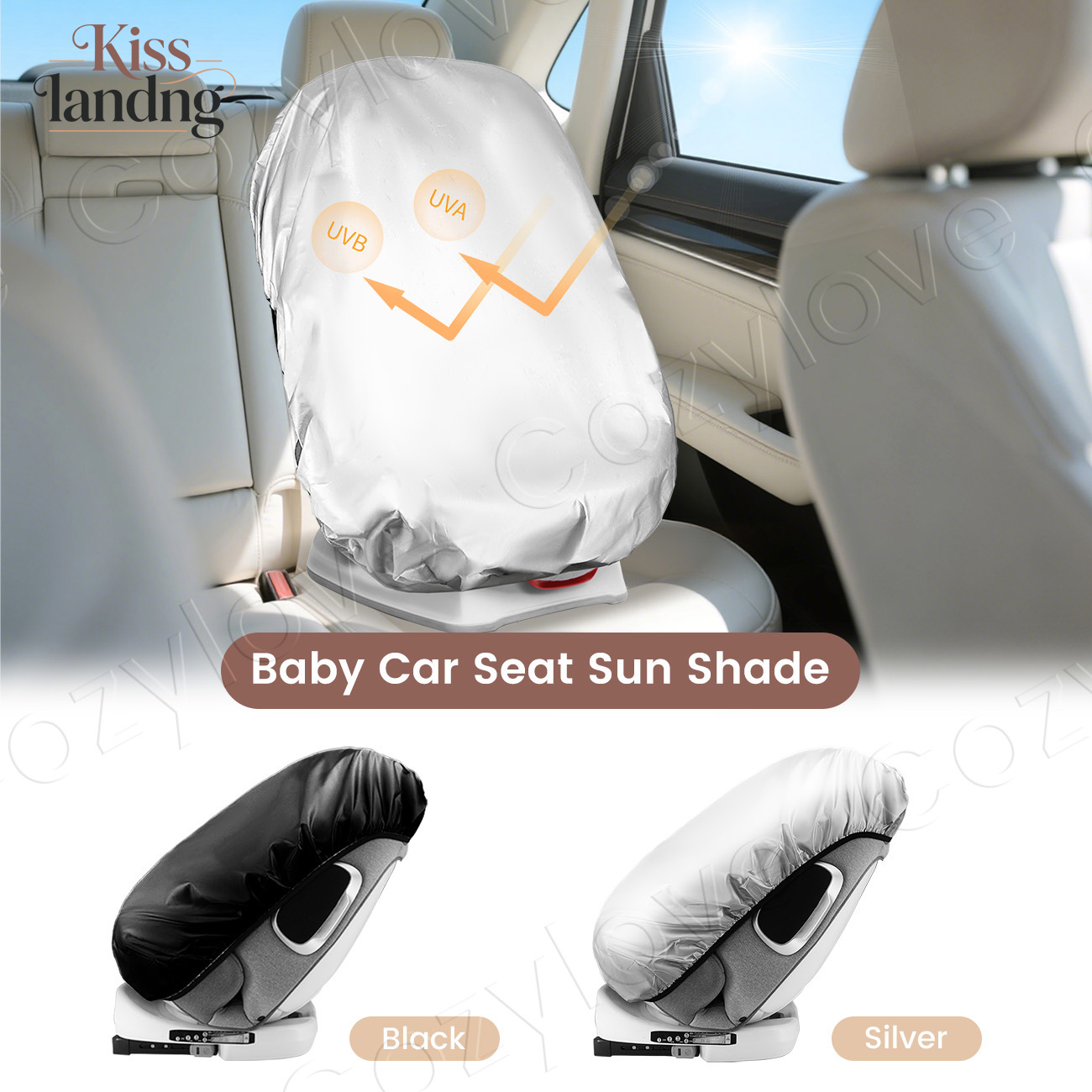 Infant Car Seat Cover - Pelindung Matahari Kursi Mobil Bayi Universal,