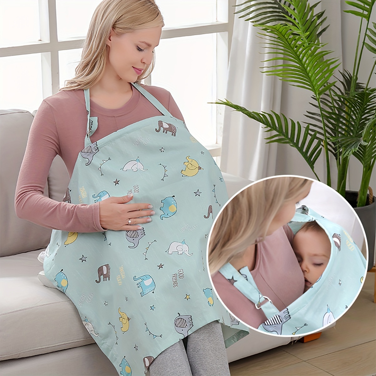 Infant Car Seat Cover - Syal Penutup Menyusui Ibu Hamil, Kereta