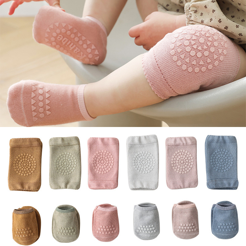 Baby Knee Pad Crawling - Set Kaus Kaki Bantalan Lutut Bayi