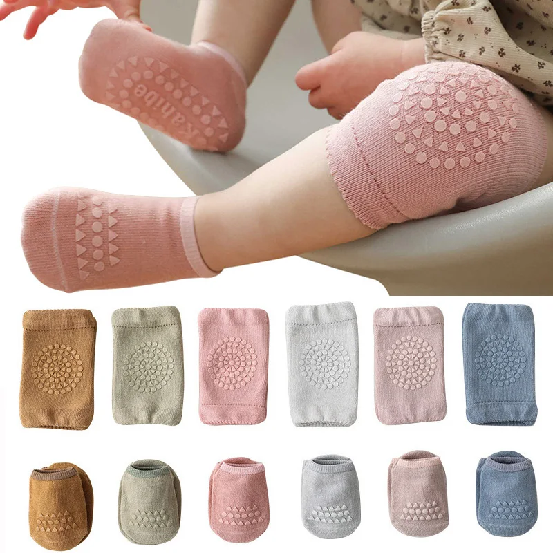Baby Knee Pad Crawling - Kaus kaki bantalan lutut bayi, Set