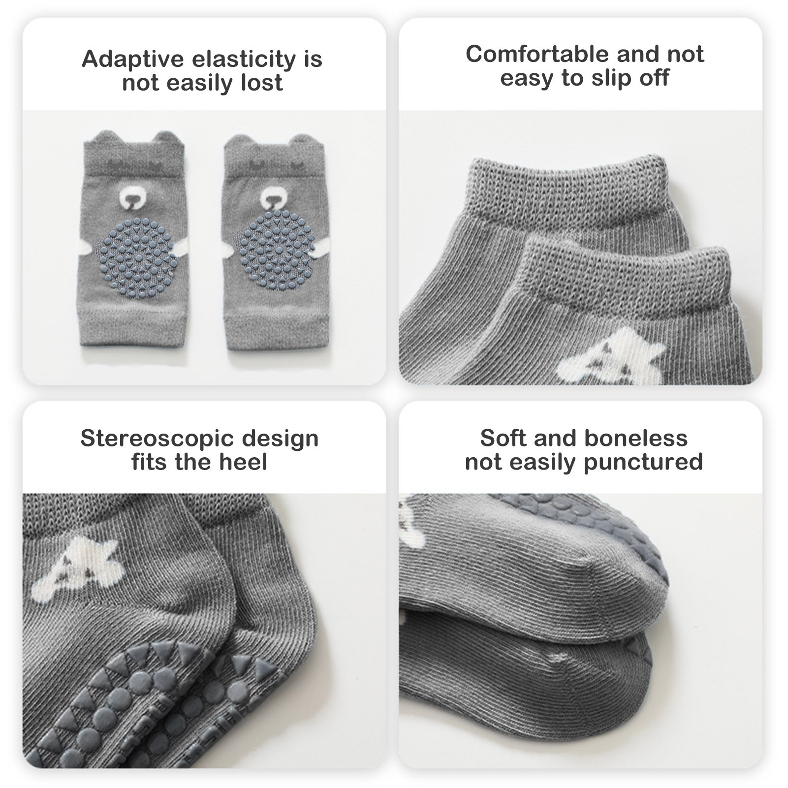 Kaus kaki bantalan lutut meran - Baby Knee Pad Crawling ulasan dan harga