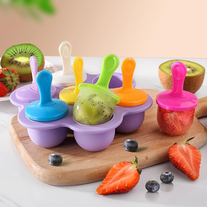 1pc Cetakan Es Krim Silikon 7  - Baby Products Lotion ulasan dan harga