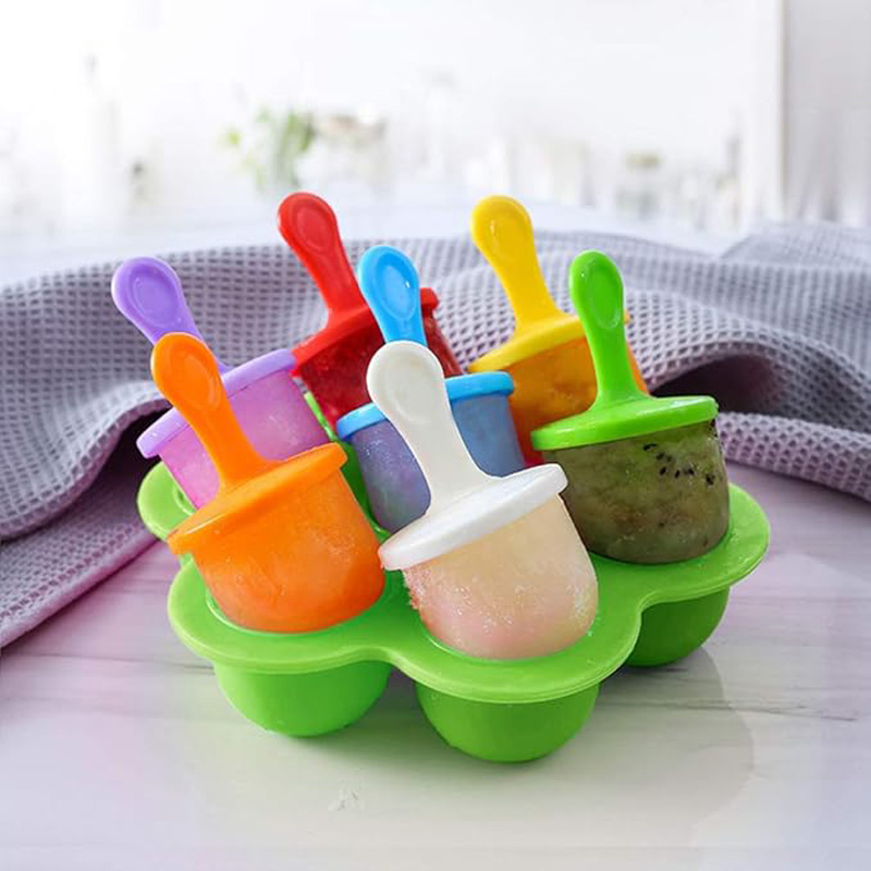 1pc Cetakan Es Krim Silikon 7  - Baby Products Lotion ulasan dan harga